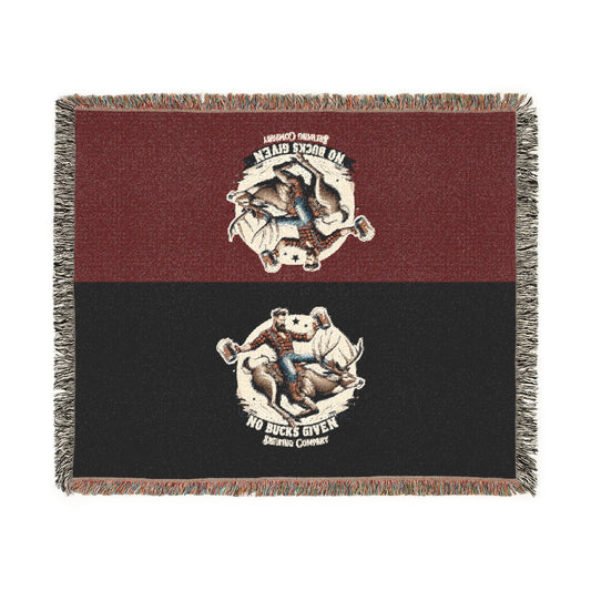 No Bucks Given Woven Throw Blanket