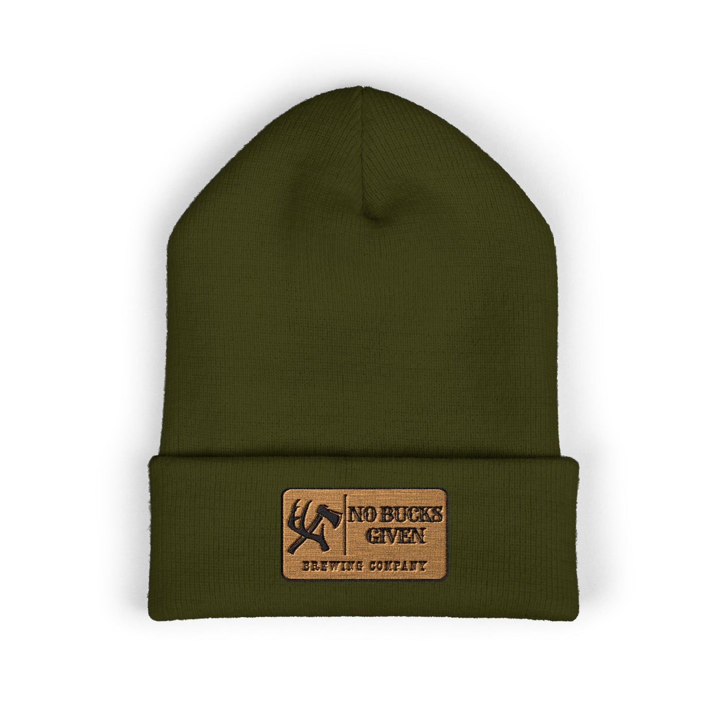 Classic Cuffed Beanie, Embroidered No Bucks Patch