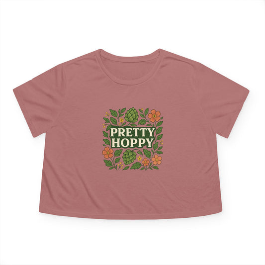Pretty Hoppy Flowy Crop Tee
