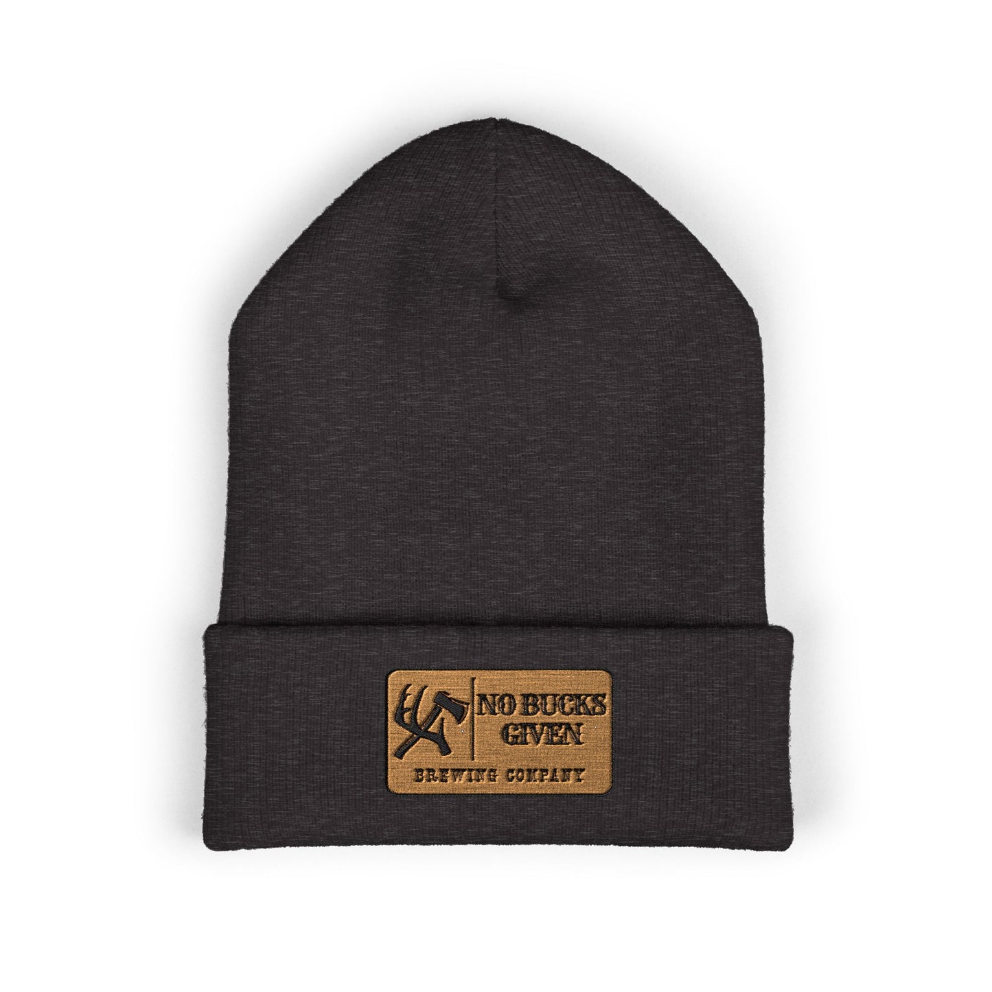 Classic Cuffed Beanie, Embroidered No Bucks Patch