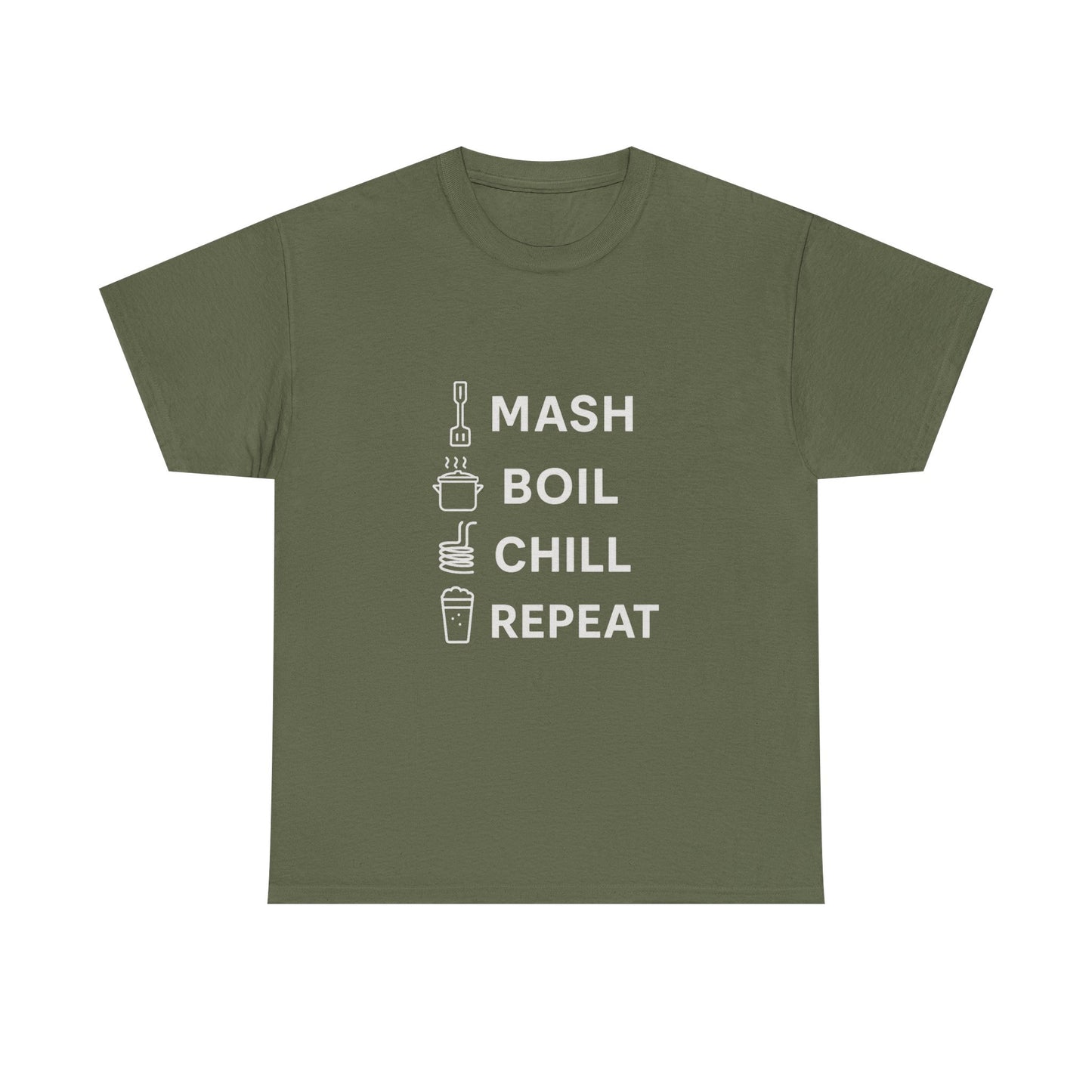 Mash, Boil, Chill, Repeat Homebrewer Tee