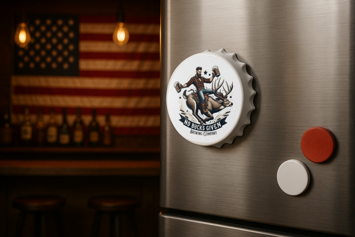 Bottle Opener Bottle Cap Magnet