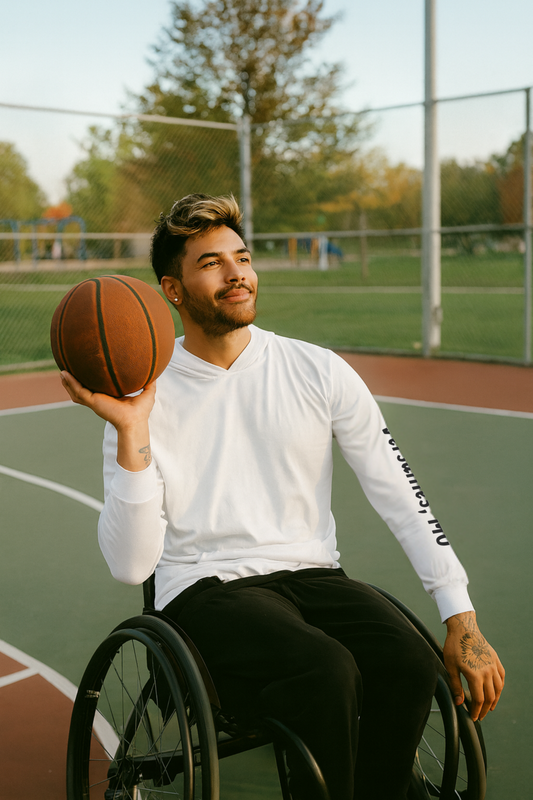 No Bucks Branded Long Sleeve Tee with Hood