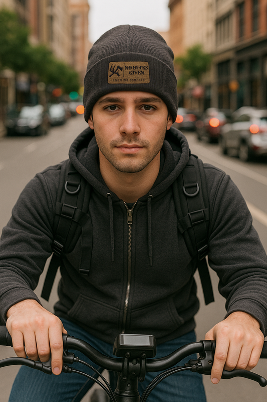Classic Cuffed Beanie, Embroidered No Bucks Patch
