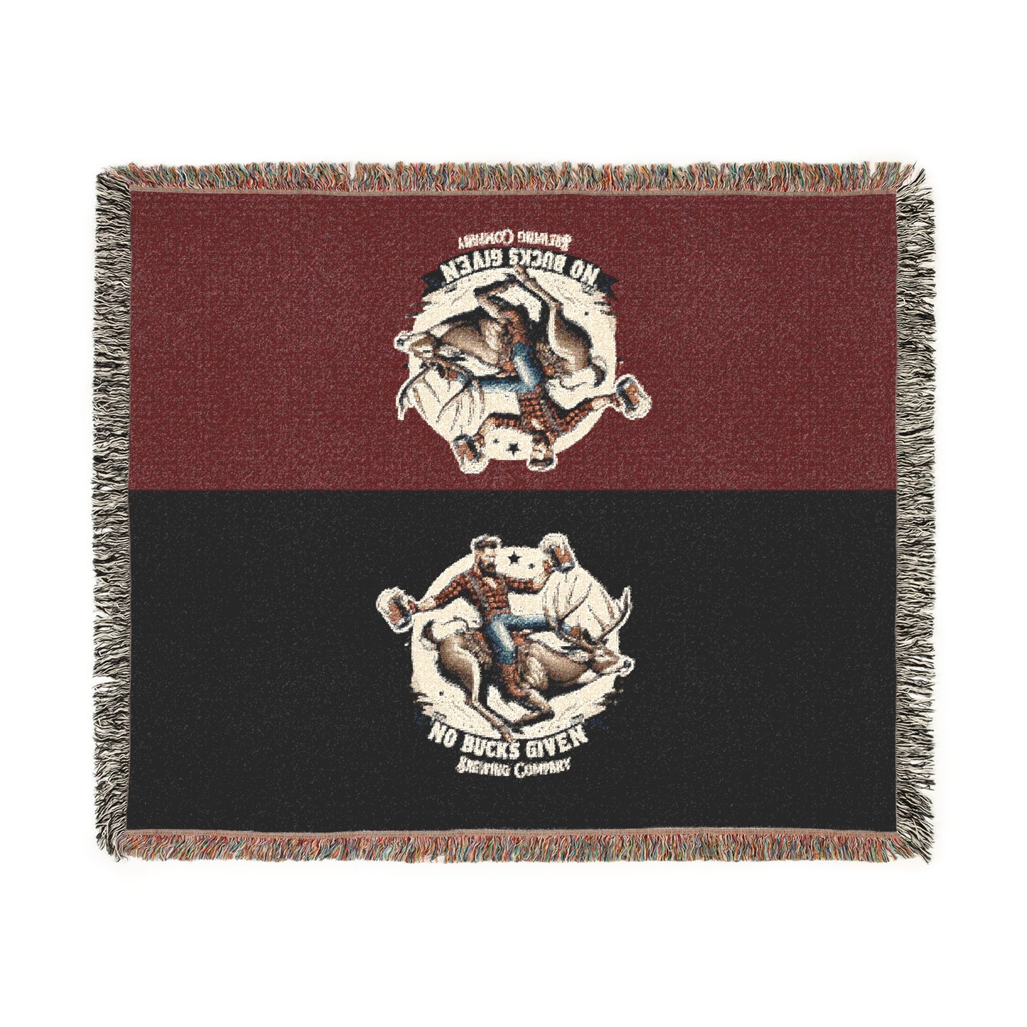 No Bucks Given Woven Throw Blanket