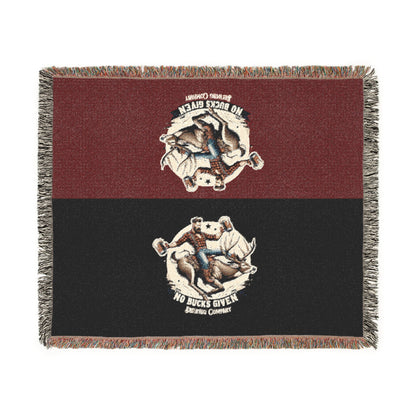 No Bucks Given Woven Throw Blanket