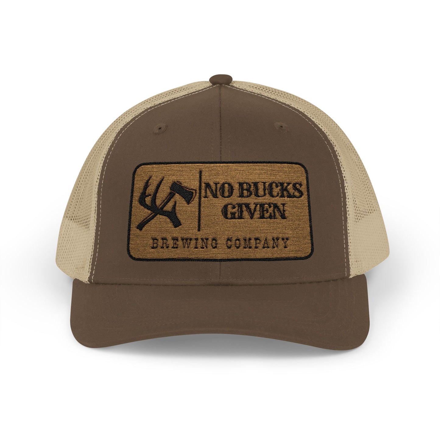 No Bucks Embroidered Snapback Trucker Cap