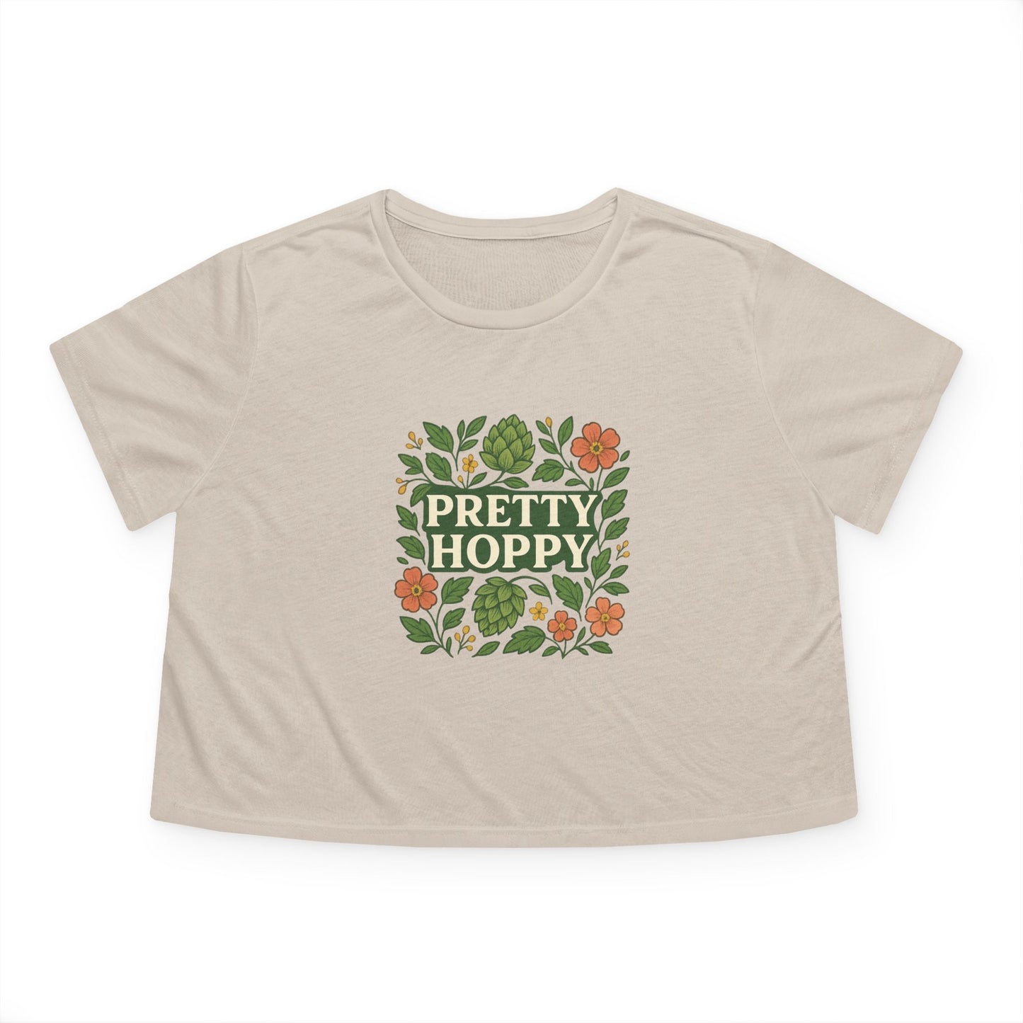 Pretty Hoppy Flowy Crop Tee