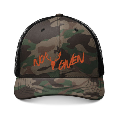 Hunter Orange No Bucks Camouflage Hat