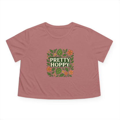 Pretty Hoppy Flowy Crop Tee