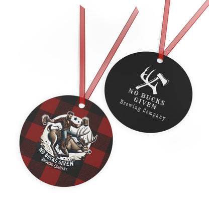 No Bucks Given Metal Ornaments