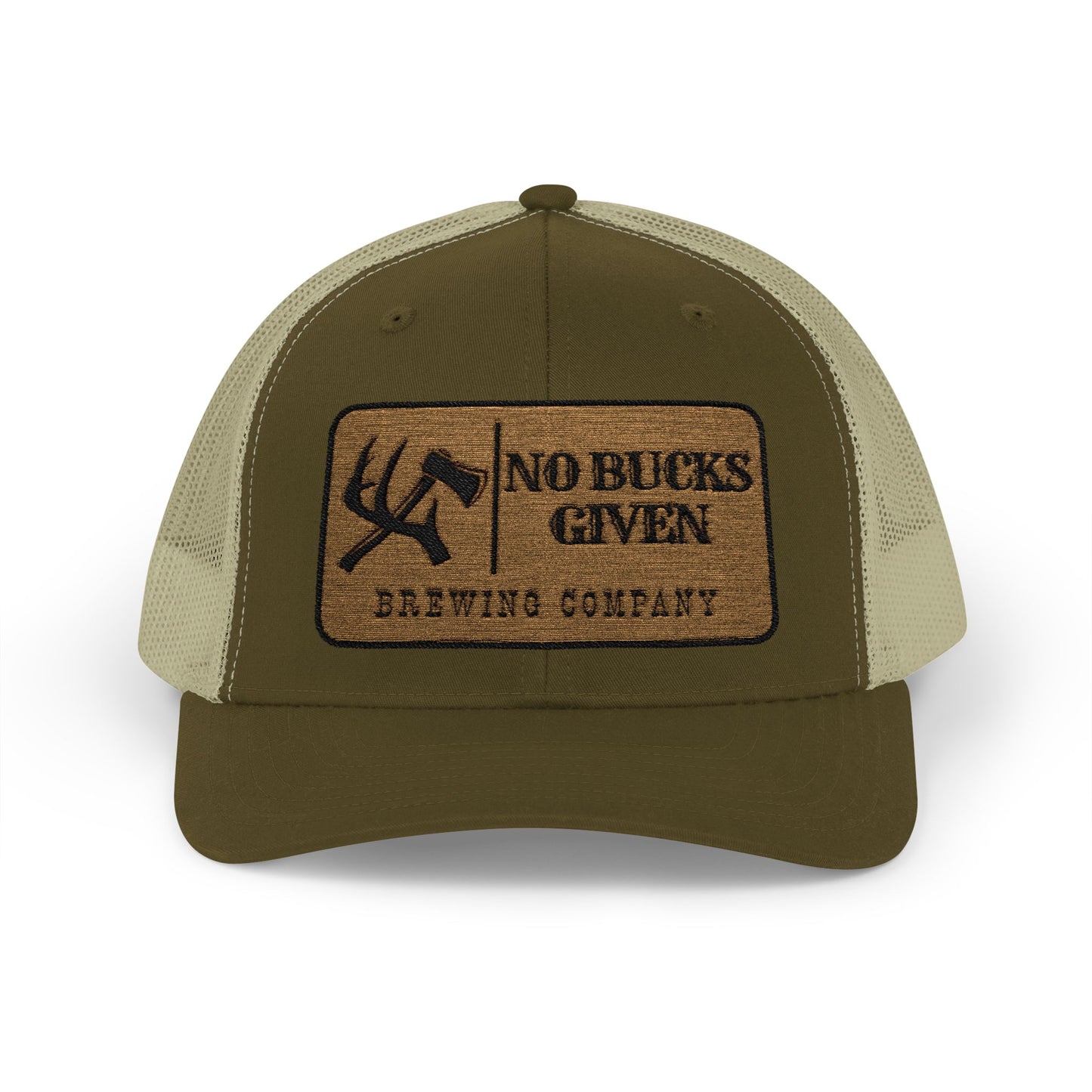 No Bucks Embroidered Snapback Trucker Cap