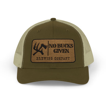 No Bucks Embroidered Snapback Trucker Cap