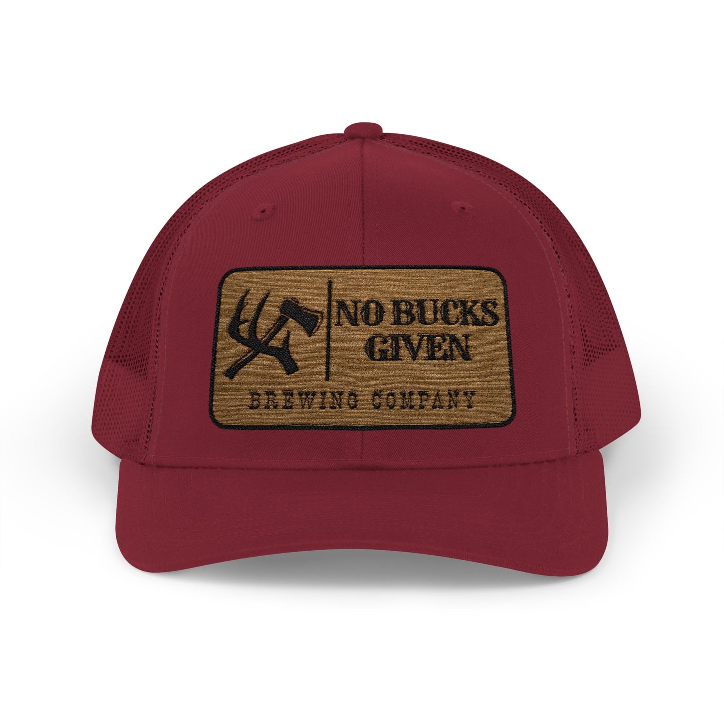 No Bucks Embroidered Snapback Trucker Cap
