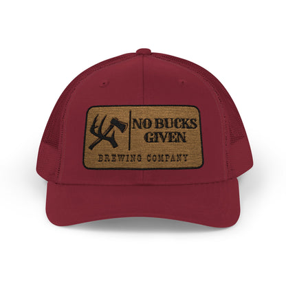 No Bucks Embroidered Snapback Trucker Cap