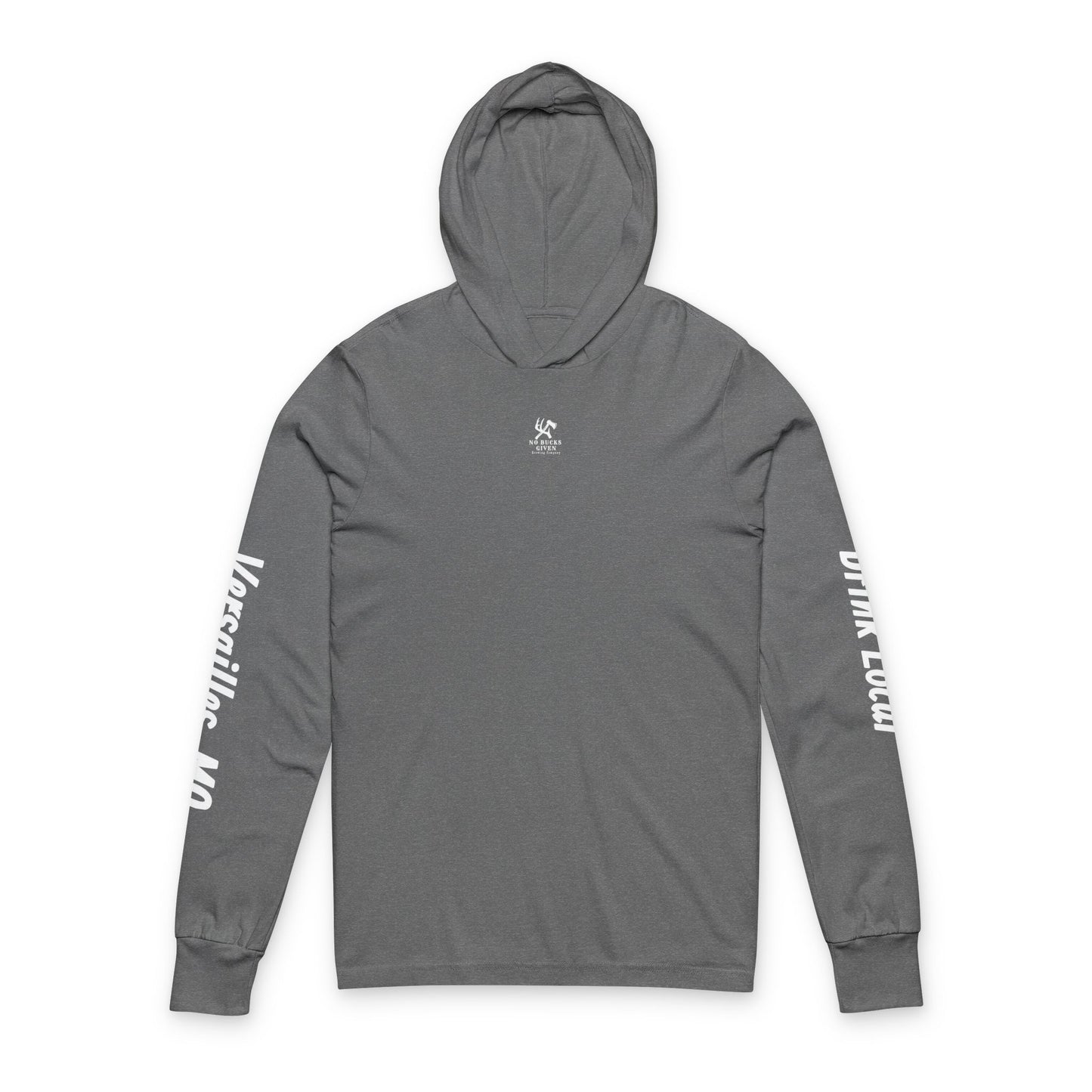 No Bucks Branded Long Sleeve Tee with Hood