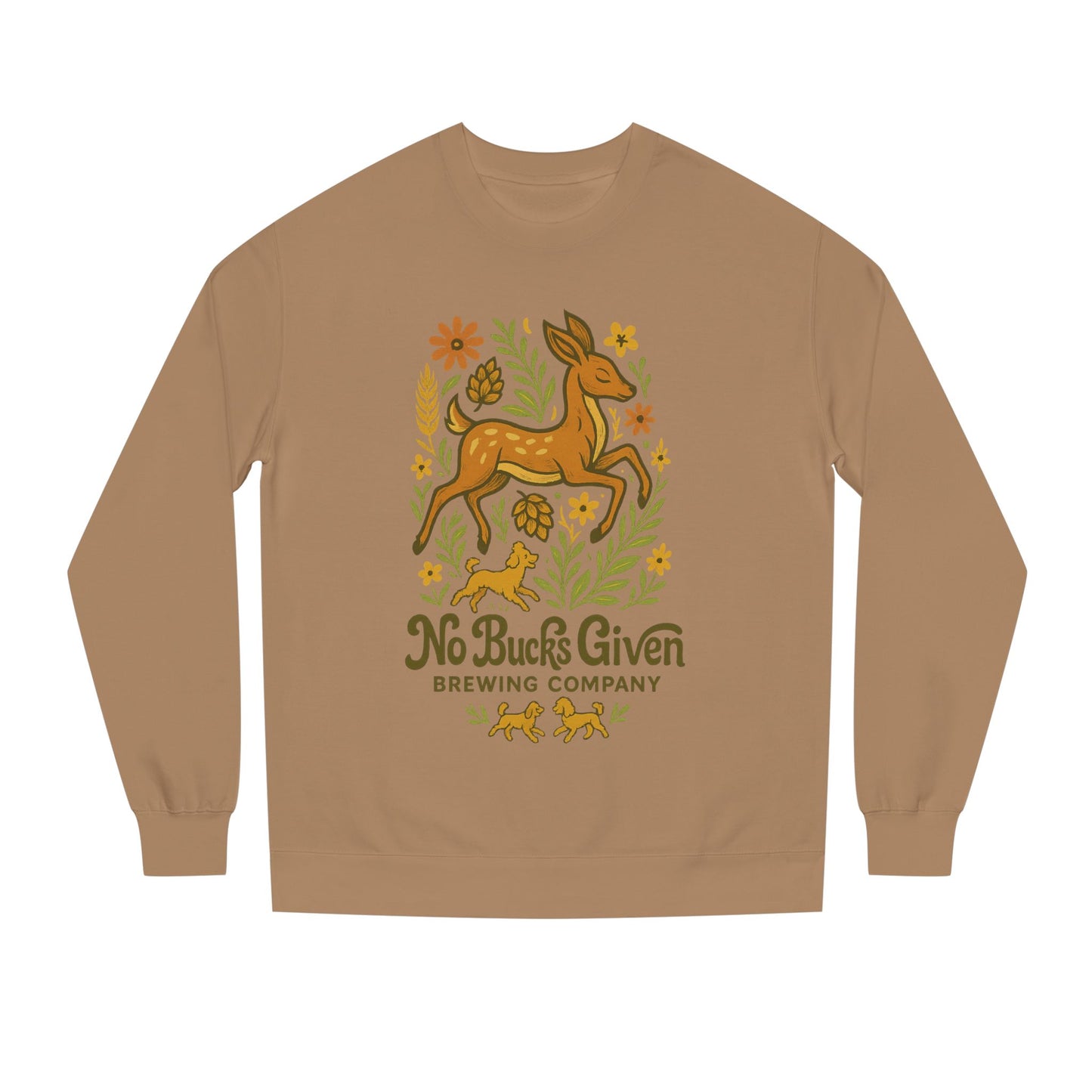 Frolicking Doe and Doggo Crew Neck