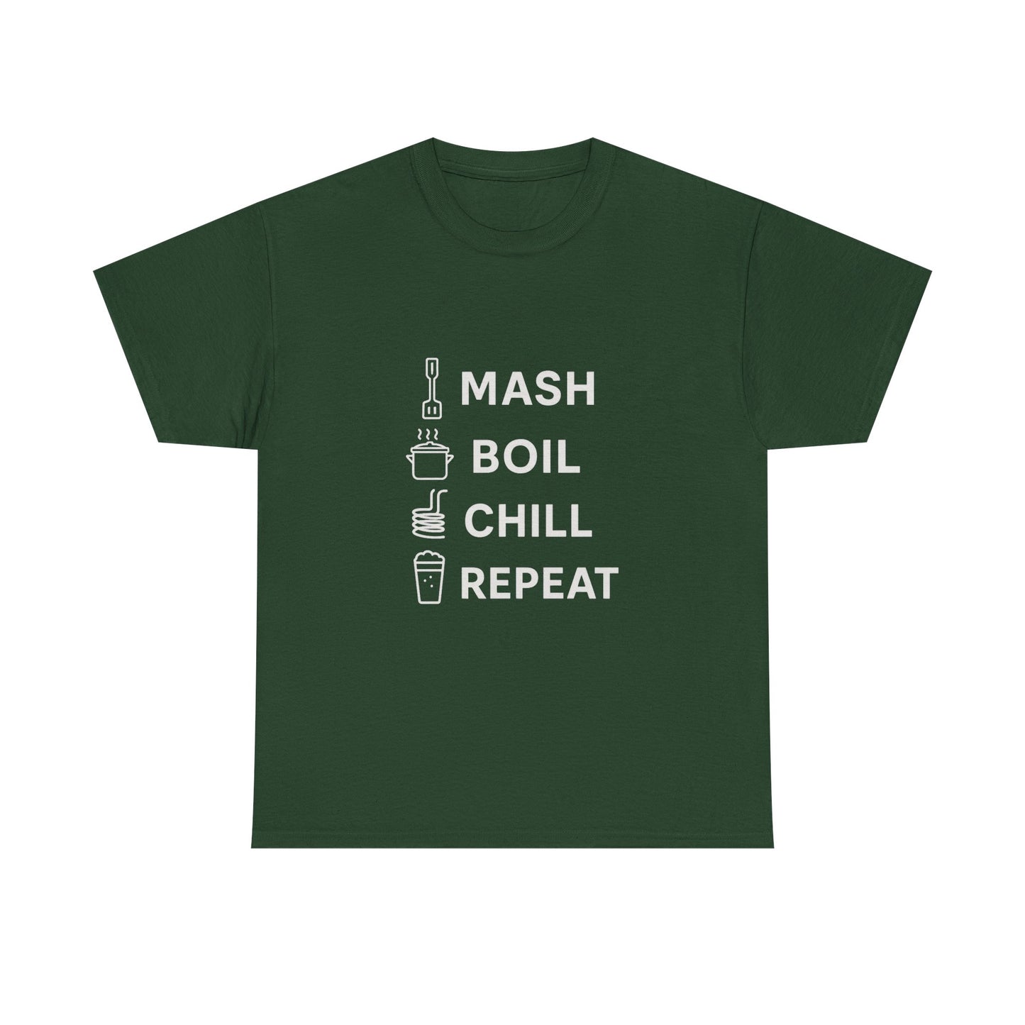 Mash, Boil, Chill, Repeat Homebrewer Tee