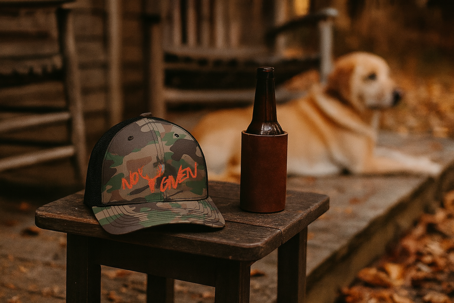 Hunter Orange No Bucks Camouflage Hat