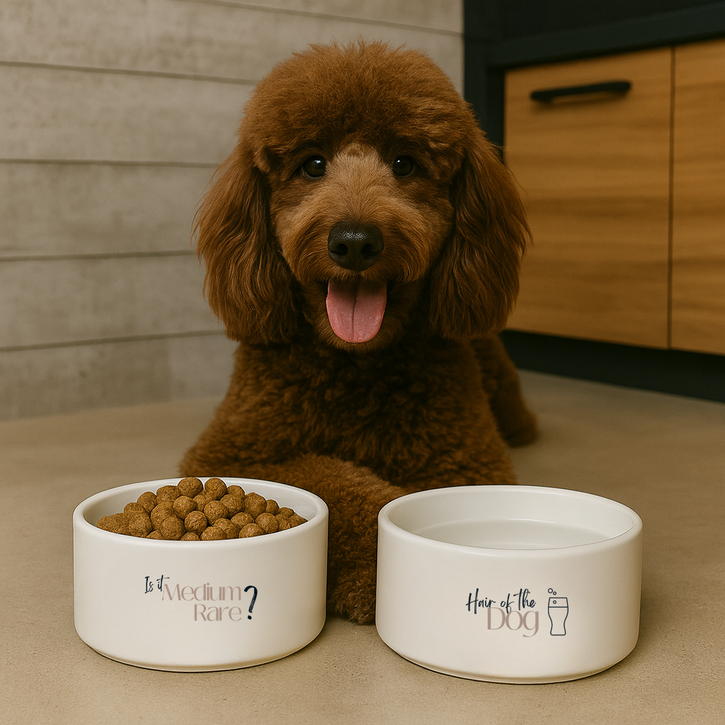 Dinner & Drinks Dog Bowls (Sold Separately)