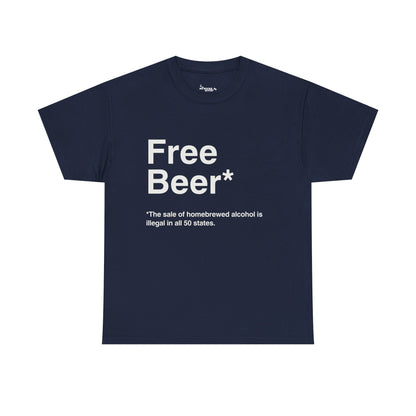 Free Beer Funny Homebrewer Tee