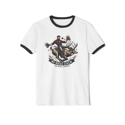 No Bucks Logo Ringer T