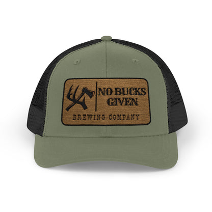 No Bucks Embroidered Snapback Trucker Cap