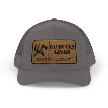 No Bucks Embroidered Snapback Trucker Cap