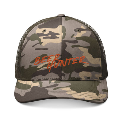 Hunter Orange Camouflage Hat: Beer Hunter