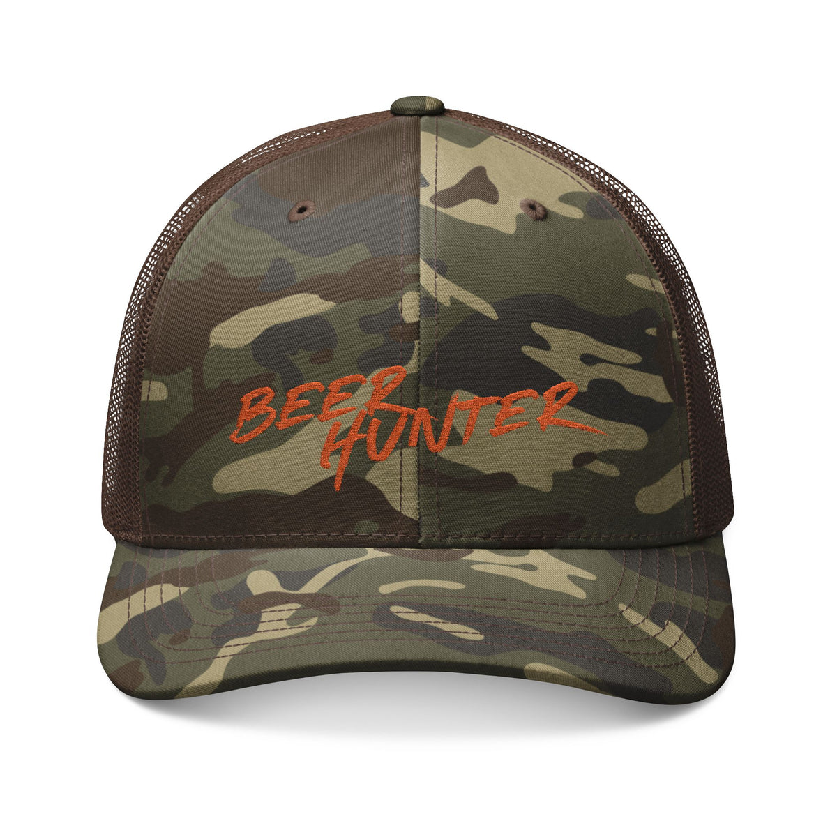 Hunter Orange Camouflage Hat: Beer Hunter
